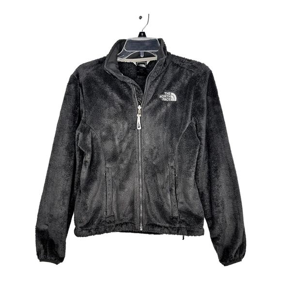 The North Face Osito Fleece Full Zip Jacket Dark Gray Womens XS - Picture 2 of 10